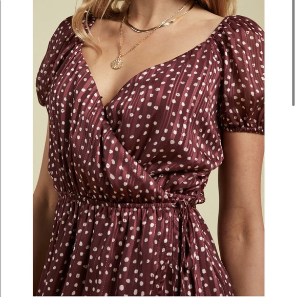 Sage the Label Polka Dot Wrap Dress- NWT! - Picture 2 of 16